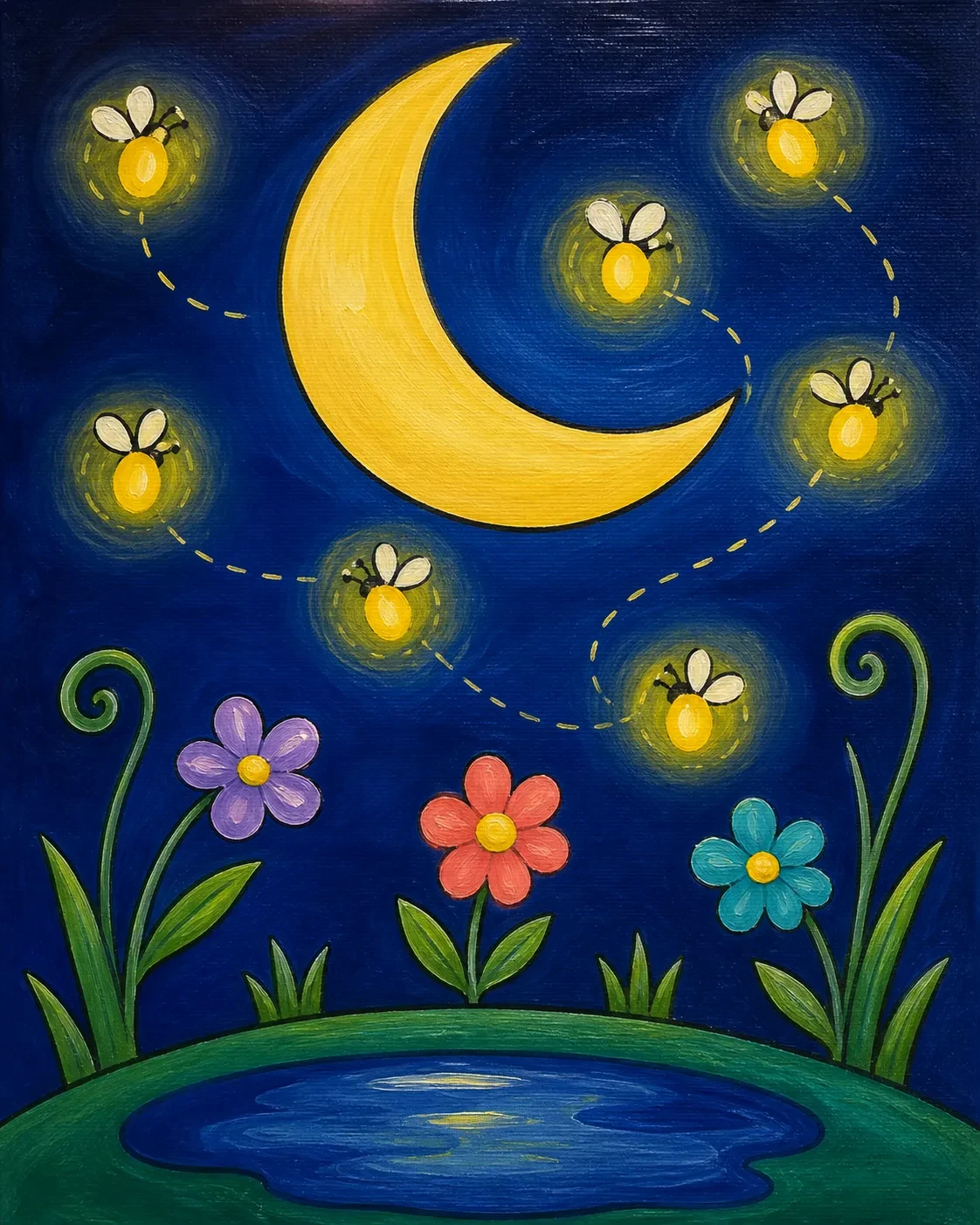 Moonlight & Fireflies