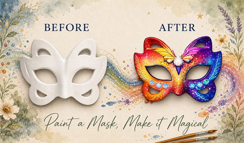 Mask before and after painting preview