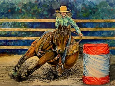 Held by the Turn, oil painting by Beckie Hawk
