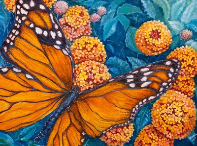 Symphony of Wings, oil painting by Beckie Hawk