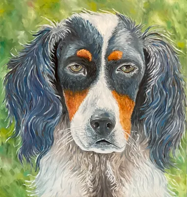 Tink: Will's Best Friend, oil painting by Beckie Hawk